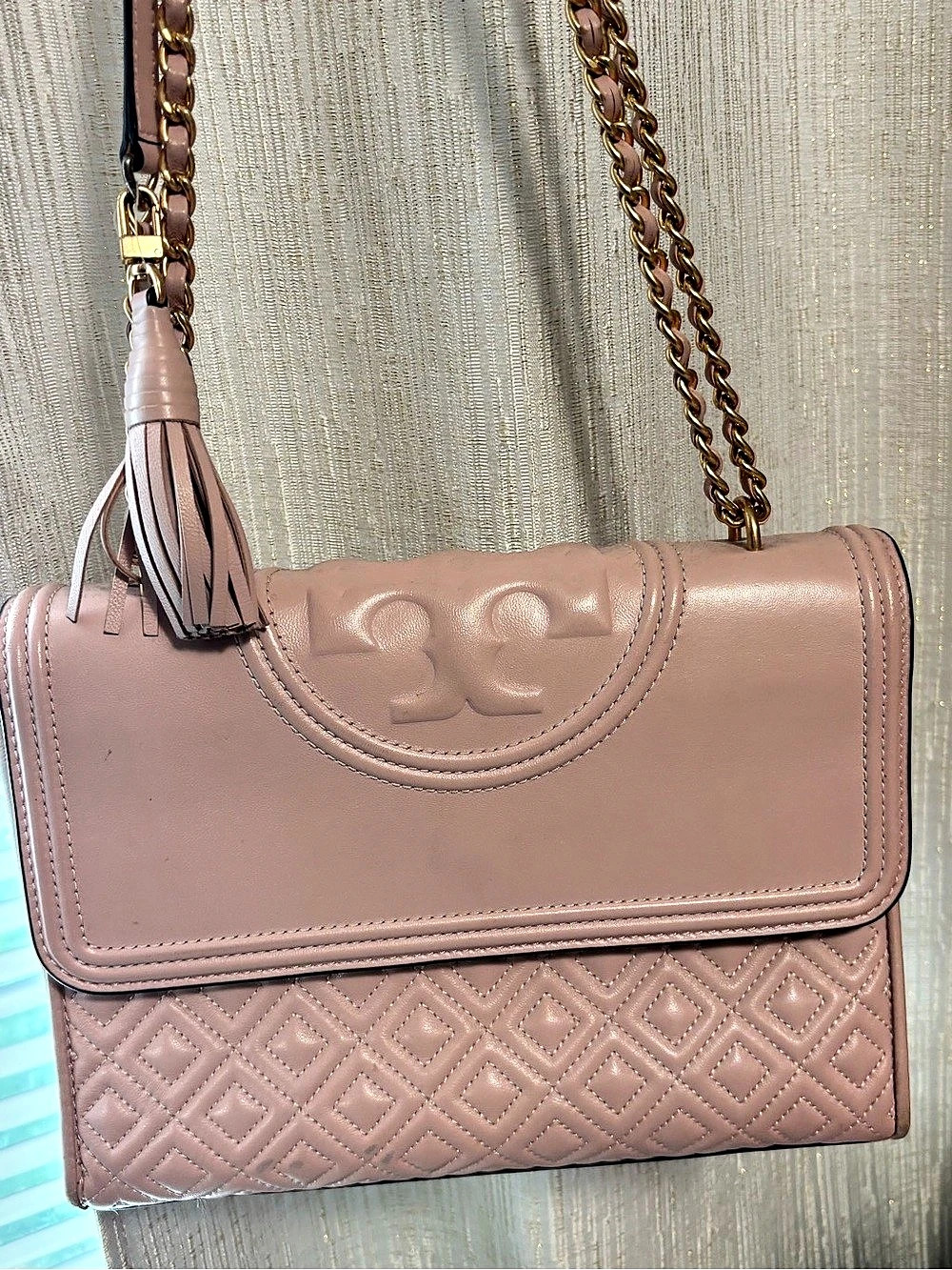 Tory Burch Fleming Convertible Shoulder Bag Pink